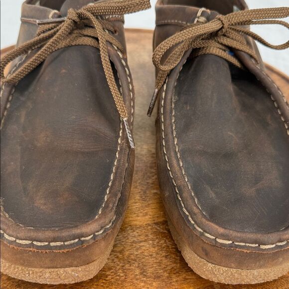 Clarks Collection Shoes Mens 11.5 Shacre II Run Brown Leather Casual Moccasins main image 8